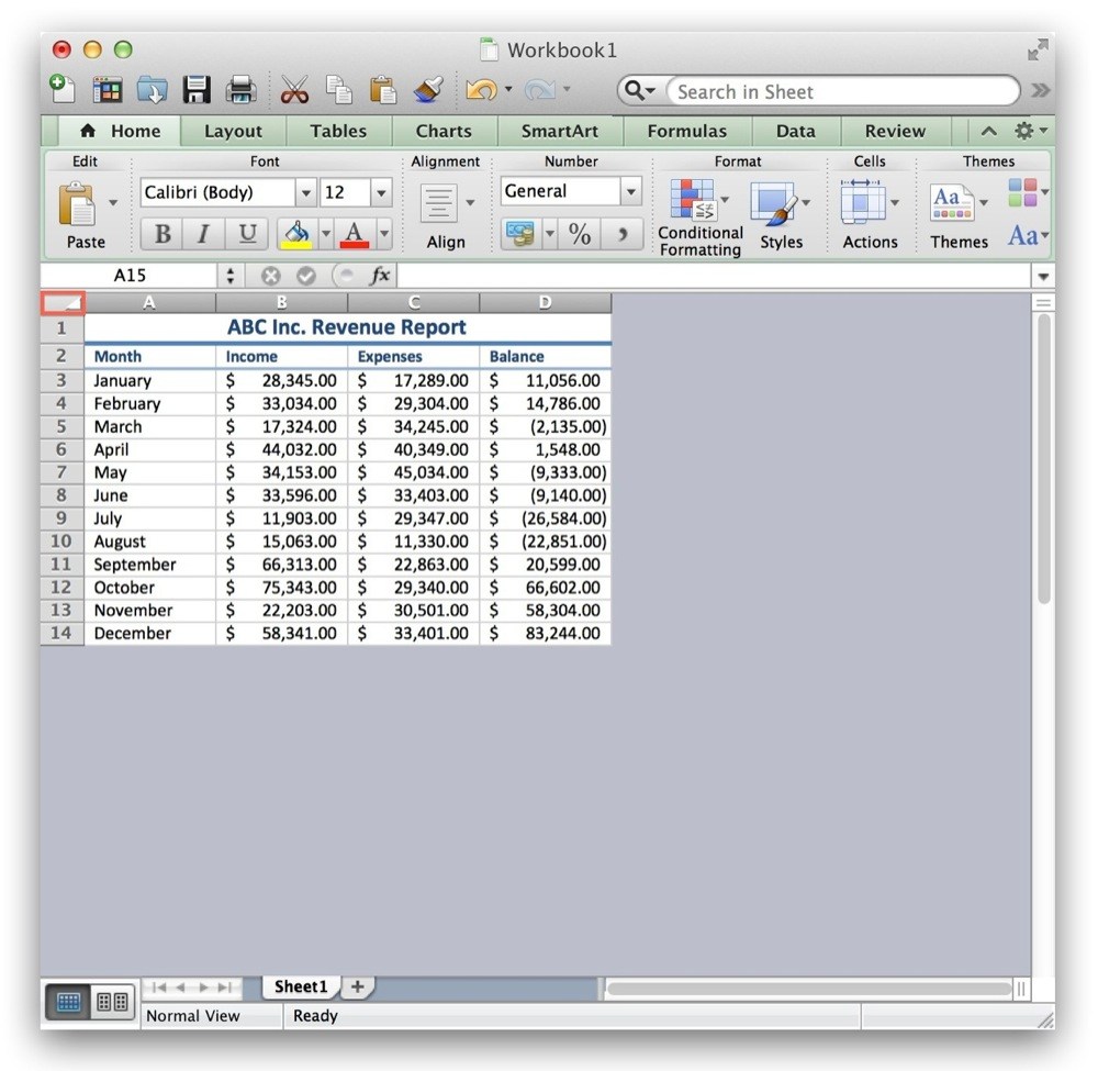 excel for mac simply says oops